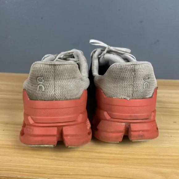 On Cloudflow Mens Size 12 Blue Gray Orange Athletic Running Shoes Sneakers - Picture 7 of 11